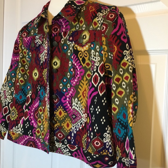Ruby Road Petite Colorful Jacket Size 10P - Picture 3 of 7